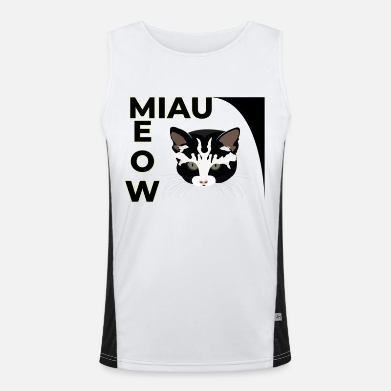 KÄTZCHEN Funktionelles Kontrast-Tank Top für Männer 