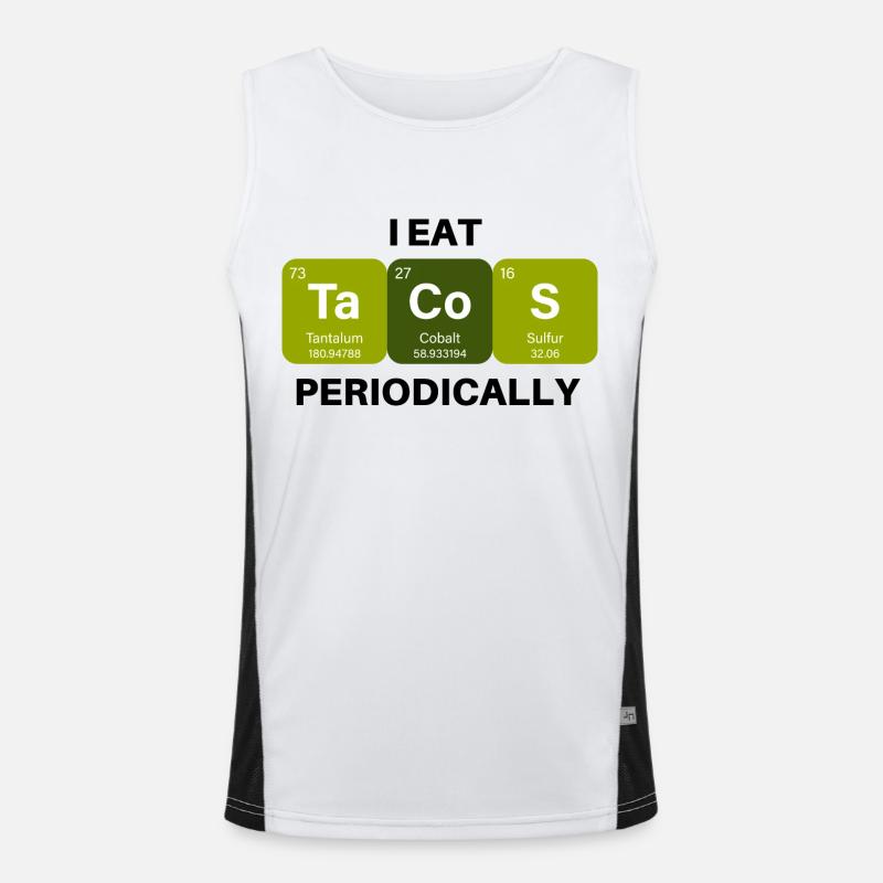 Taco lover Men's Functional Contrast Tank Top 