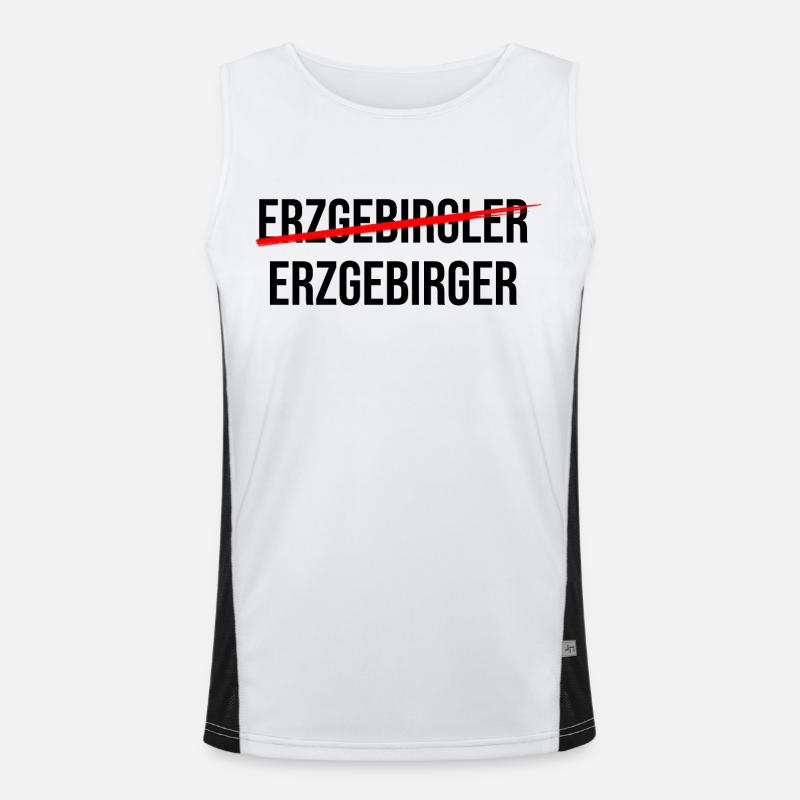 Ein Echter Erzgebirger Funktionelles Kontrast-Tank Top für Männer 