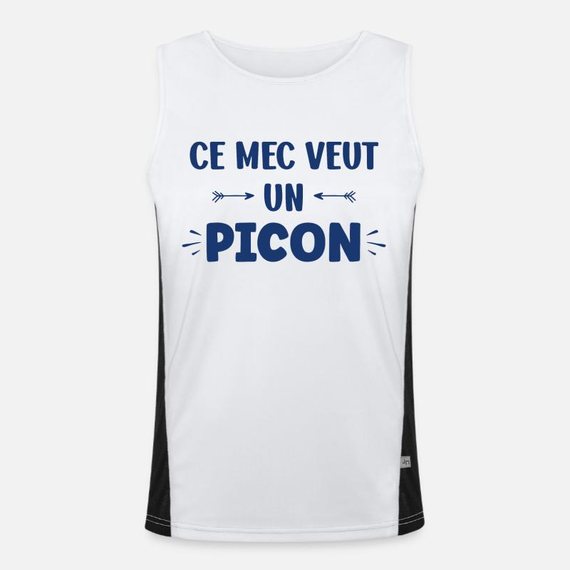 Ce mec veut un picon Débardeur respirant contrasté Homme 