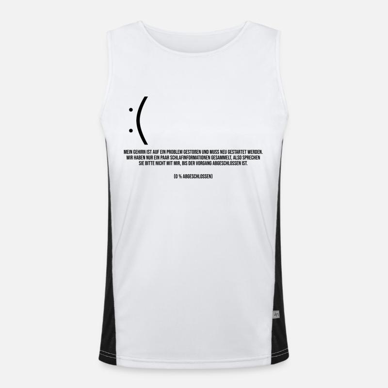 Computer Blauer bildschirm error Funktionelles Kontrast-Tank Top für Männer 