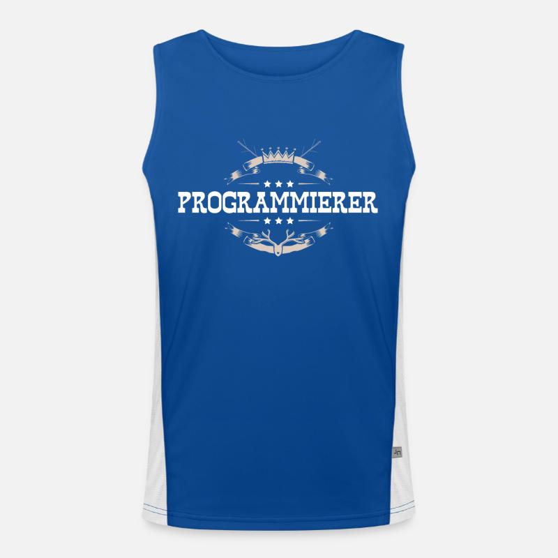 Programmierer Beruf Funktionelles Kontrast-Tank Top für Männer 