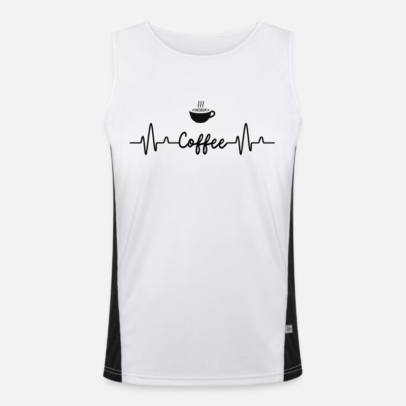 Coffee Funktionelles Kontrast-Tank Top für Männer 