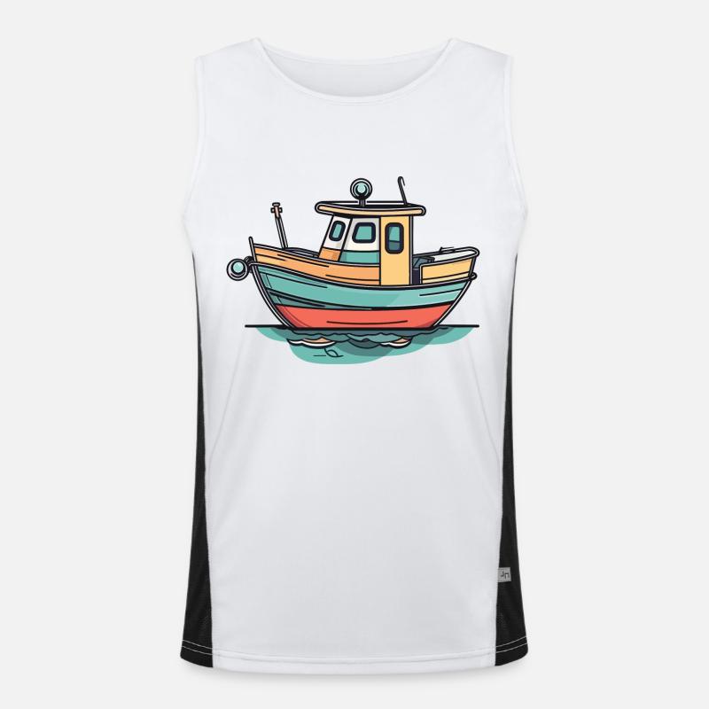 Boot Funktionelles Kontrast-Tank Top für Männer 