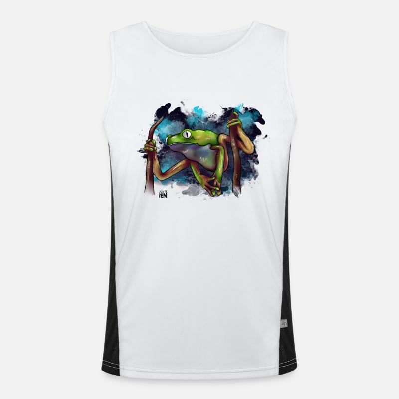 Frog Split Men's Functional Contrast Tank Top 