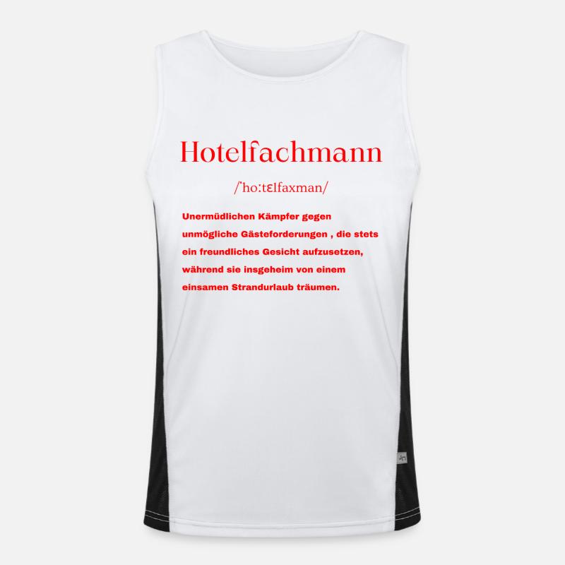 Hotelfachmann Definition Funktionelles Kontrast-Tank Top für Männer 