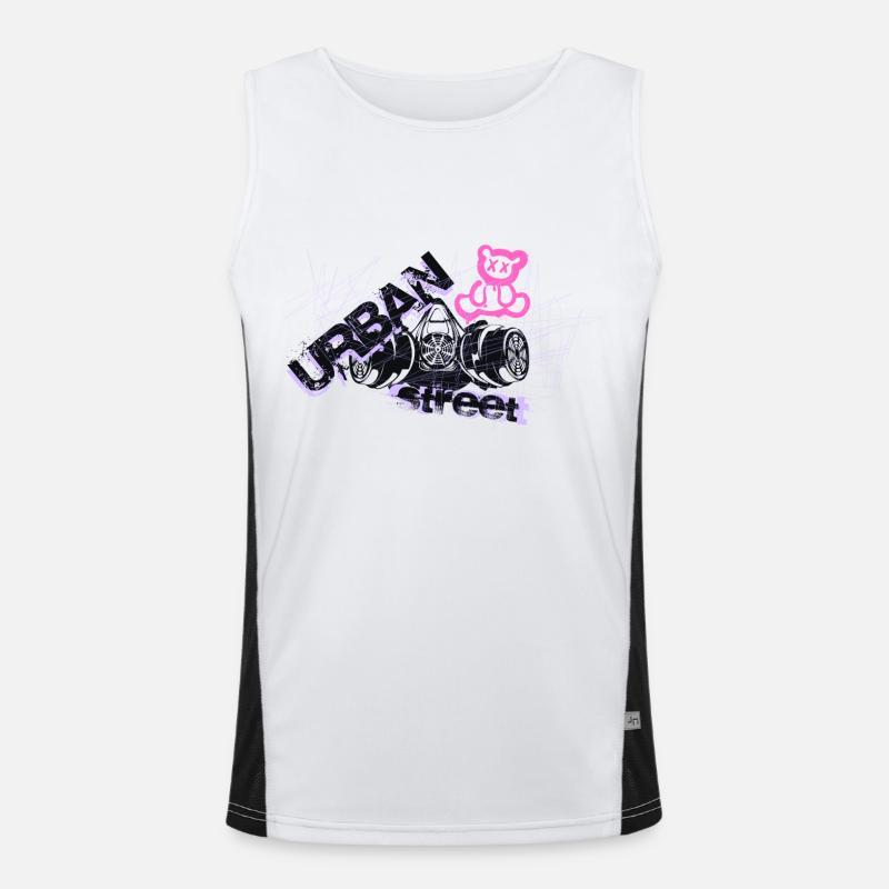 Old school Men's Functional Contrast Tank Top 