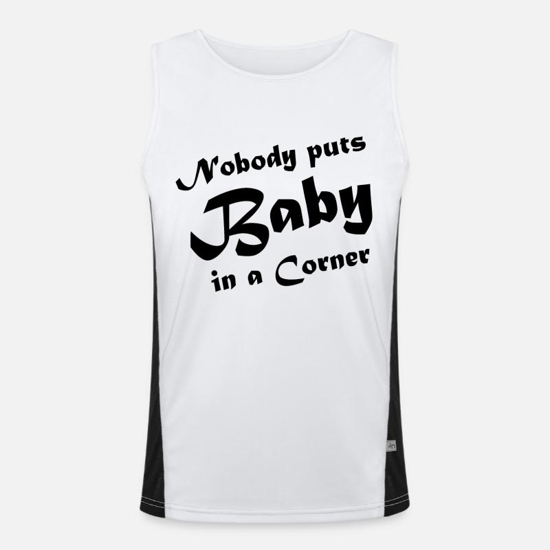 Dancing Dance Music Men's Functional Contrast Tank Top 