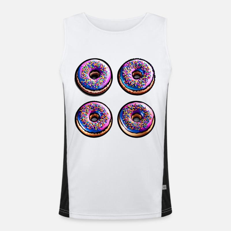 Four donuts Men's Functional Contrast Tank Top 