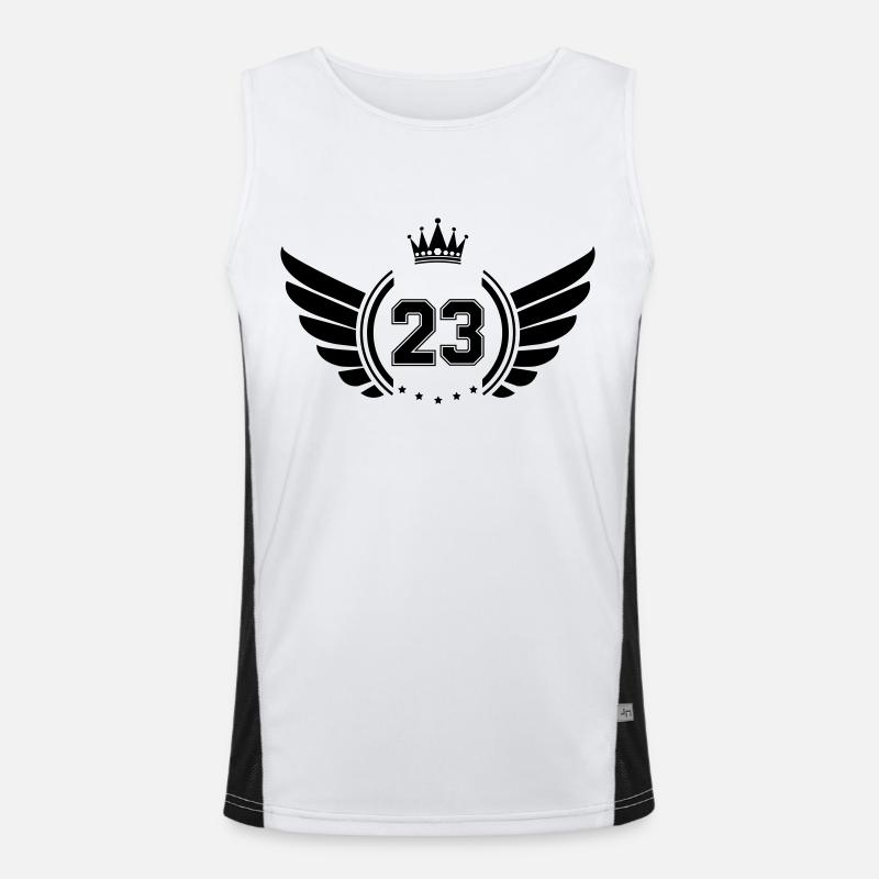wappen 23 Funktionelles Kontrast-Tank Top für Männer 