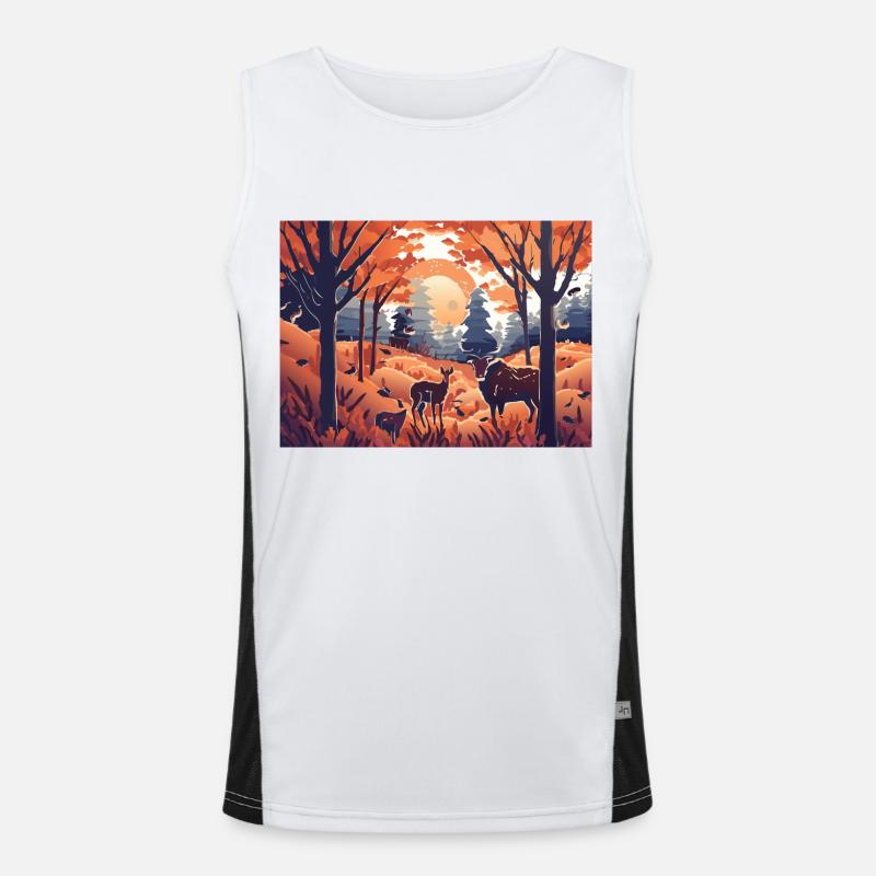 Fields under the Sun (Fall Collection) Men's Functional Contrast Tank Top 
