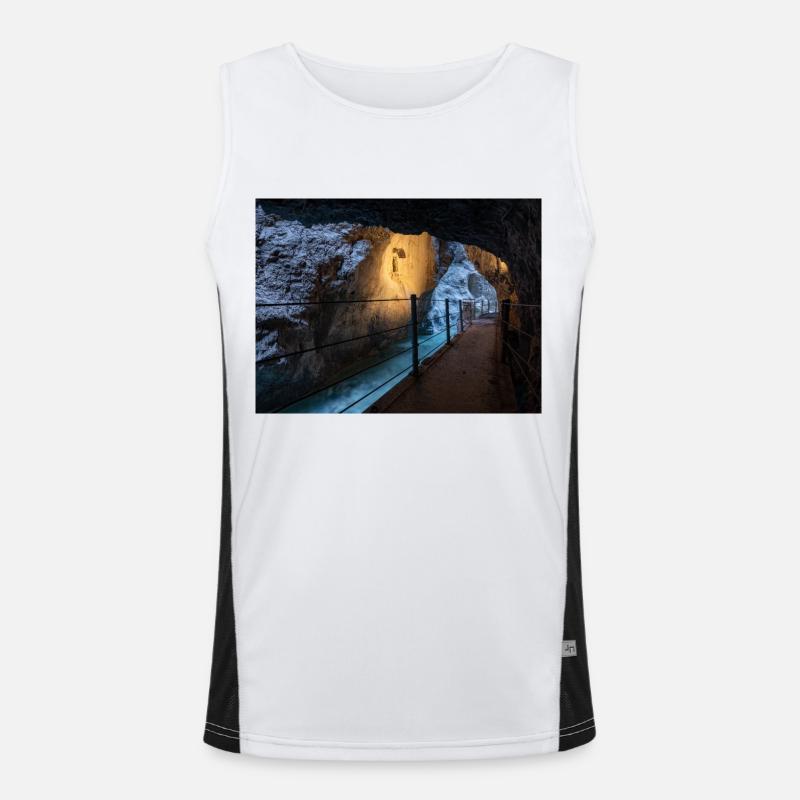 Partnachklamm Funktionelles Kontrast-Tank Top für Männer 