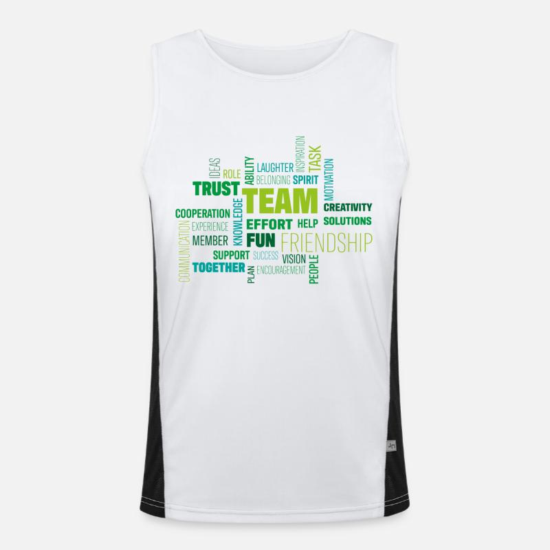 Team Funktionelles Kontrast-Tank Top für Männer 