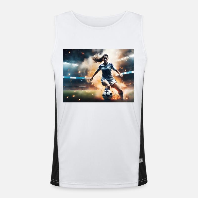 Fußball #1 Funktionelles Kontrast-Tank Top für Männer 