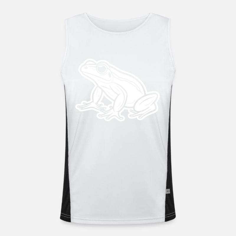 Frosch Tier Funktionelles Kontrast-Tank Top für Männer 