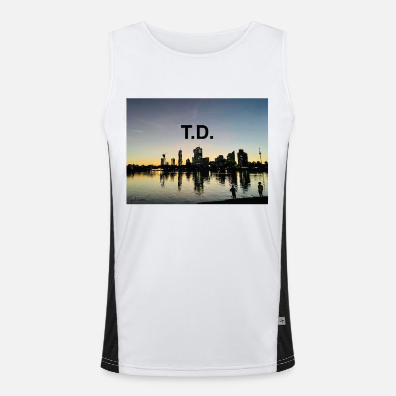 T.C. Transdanubie Débardeur respirant contrasté Homme 