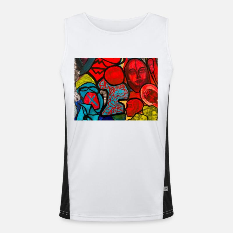 Artful design Men's Functional Contrast Tank Top 