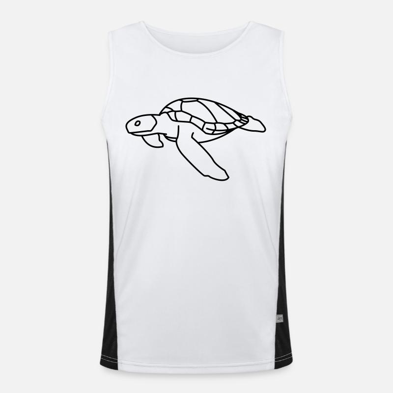 Sea Turtle Men's Functional Contrast Tank Top 
