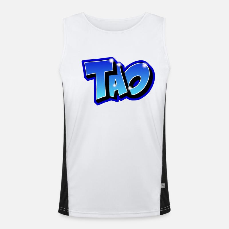 Graffiti TAO Printable Men's Functional Contrast Tank Top 