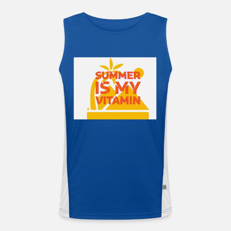 Sommer Funktionelles Kontrast-Tank Top für Männer 