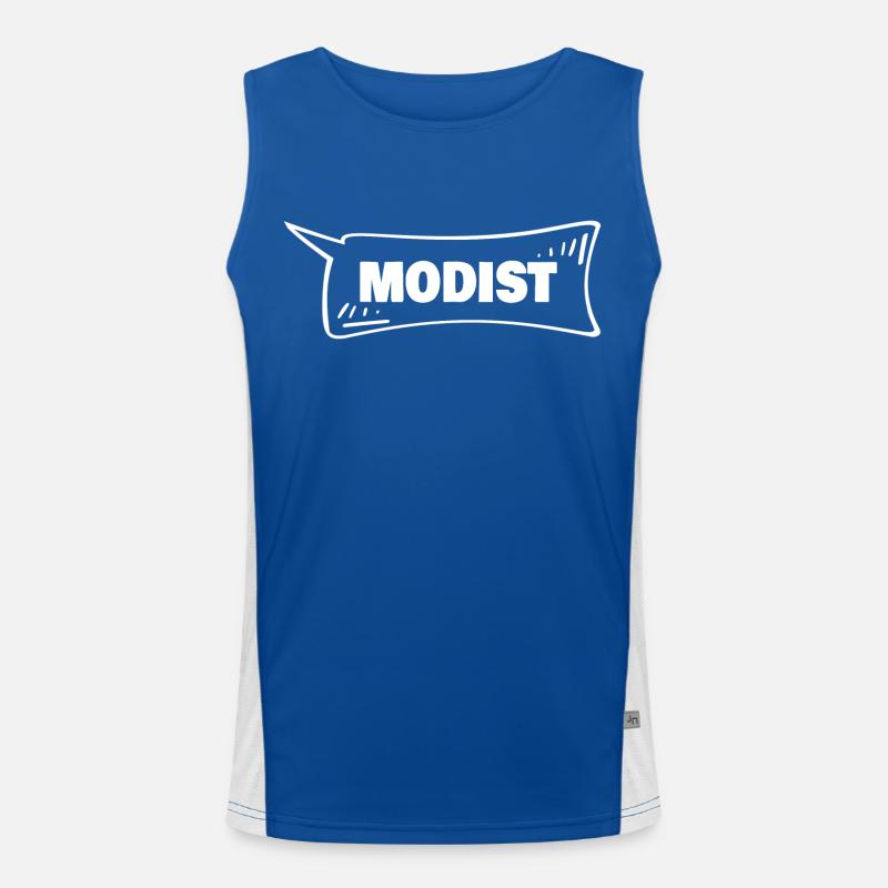 Speech Bubble Modist Men's Functional Contrast Tank Top 