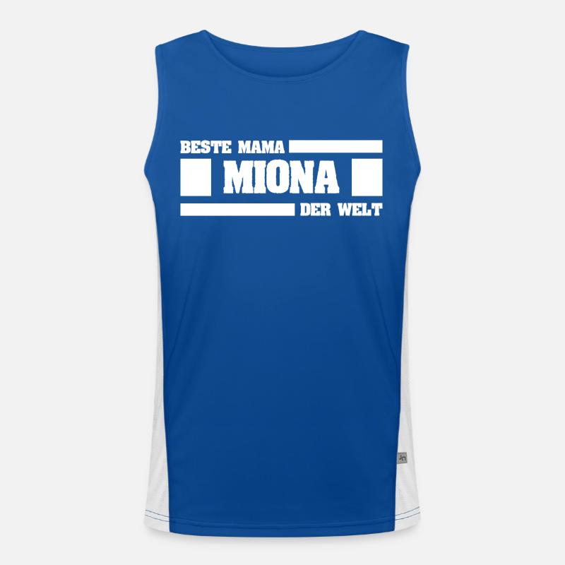 Miona als Mutter Funktionelles Kontrast-Tank Top für Männer 