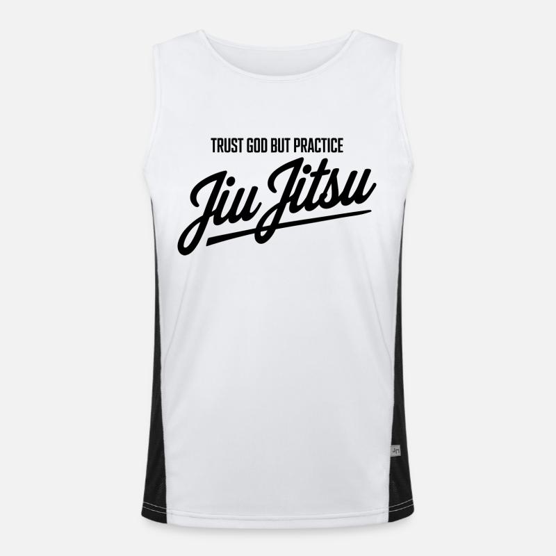 Experience discipline in grappling Men's Functional Contrast Tank Top 