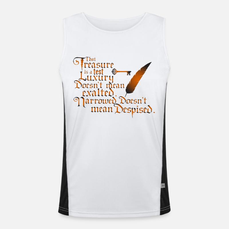 THAT TREASURE IS A TEST Men's Functional Contrast Tank Top 