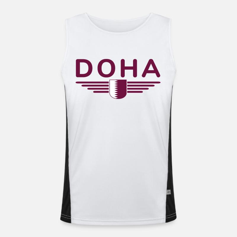 Doha Design – Élégant et unique Débardeur respirant contrasté Homme 