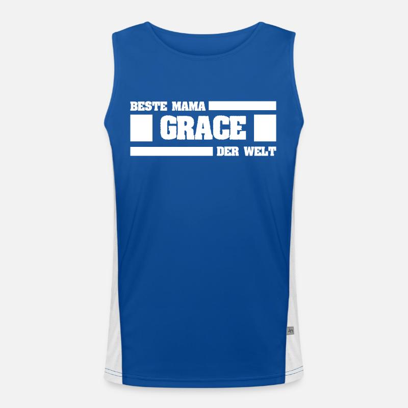Grace als Mutter Funktionelles Kontrast-Tank Top für Männer 