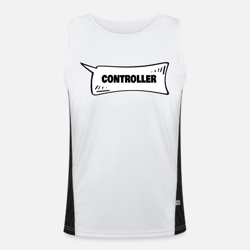 Speech Bubble Controller Men's Functional Contrast Tank Top 