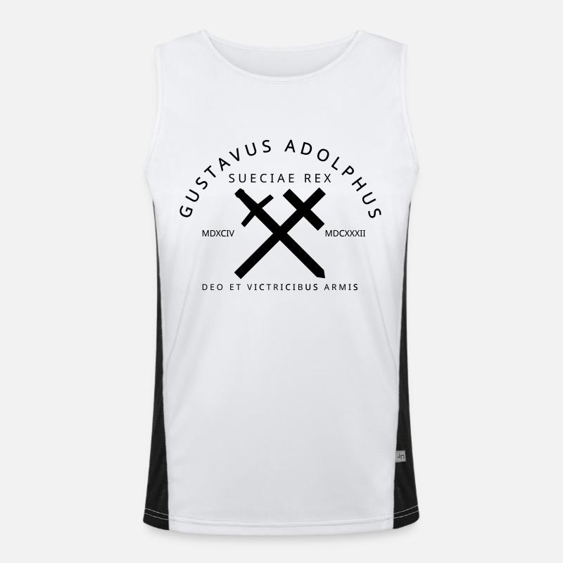 Gustav Adolf Funktionelles Kontrast-Tank Top für Männer 