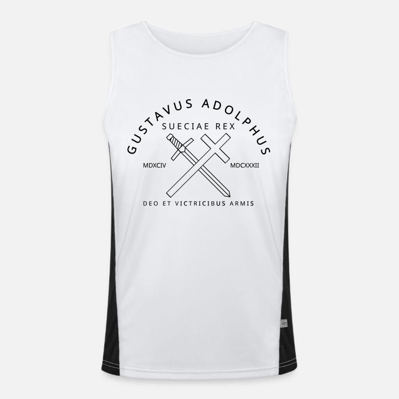 Gustav Adolf Funktionelles Kontrast-Tank Top für Männer 