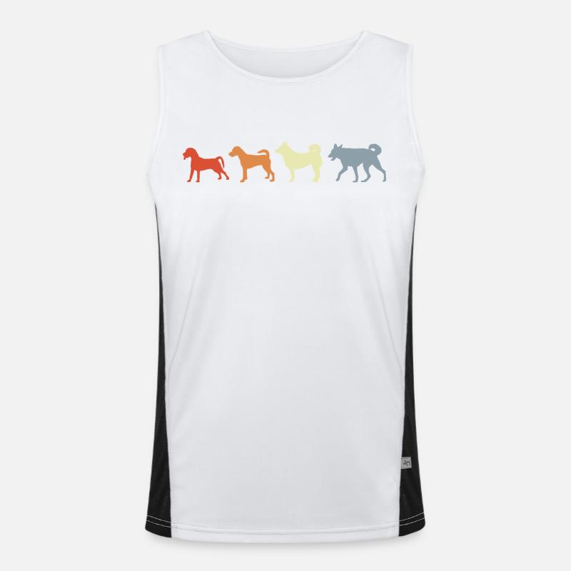 Évolution canine vintage Débardeur respirant contrasté Homme 