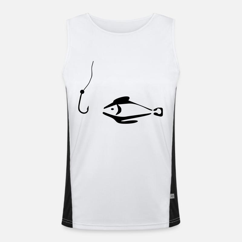 Angeln Funktionelles Kontrast-Tank Top für Männer 