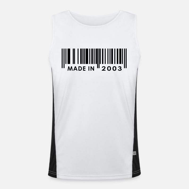 Geburtstag 2003 Funktionelles Kontrast-Tank Top für Männer 
