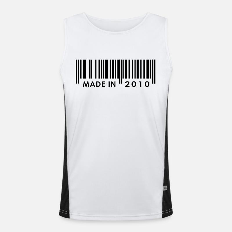 Geburtstag 2010 Funktionelles Kontrast-Tank Top für Männer 