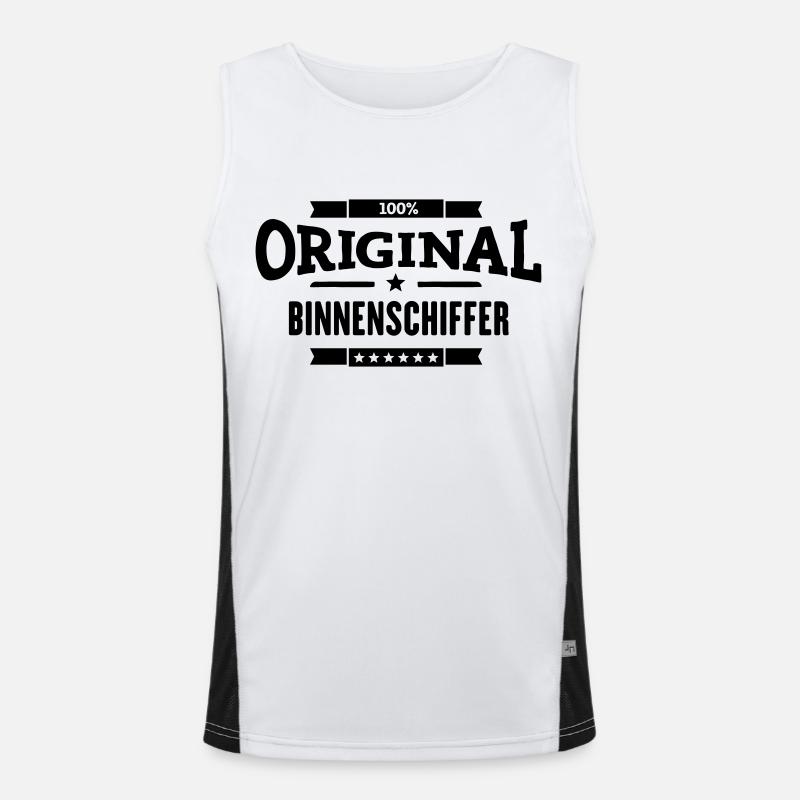 Original Binnenschiffer Funktionelles Kontrast-Tank Top für Männer 