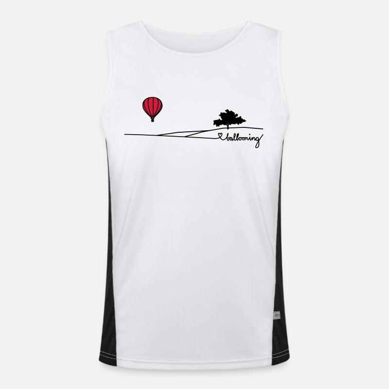 ballooning landscape Funktionelles Kontrast-Tank Top für Männer 