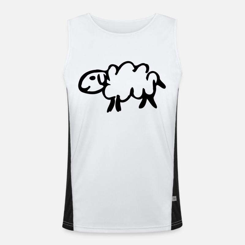Sheep Men's Functional Contrast Tank Top 