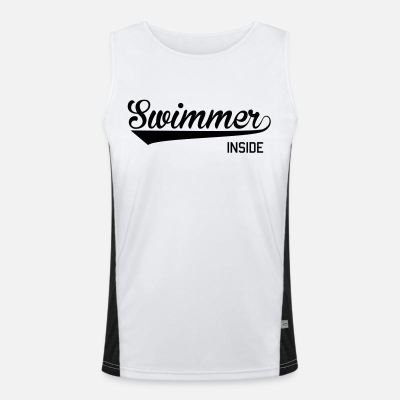 Swimmer inside Men's Functional Contrast Tank Top 