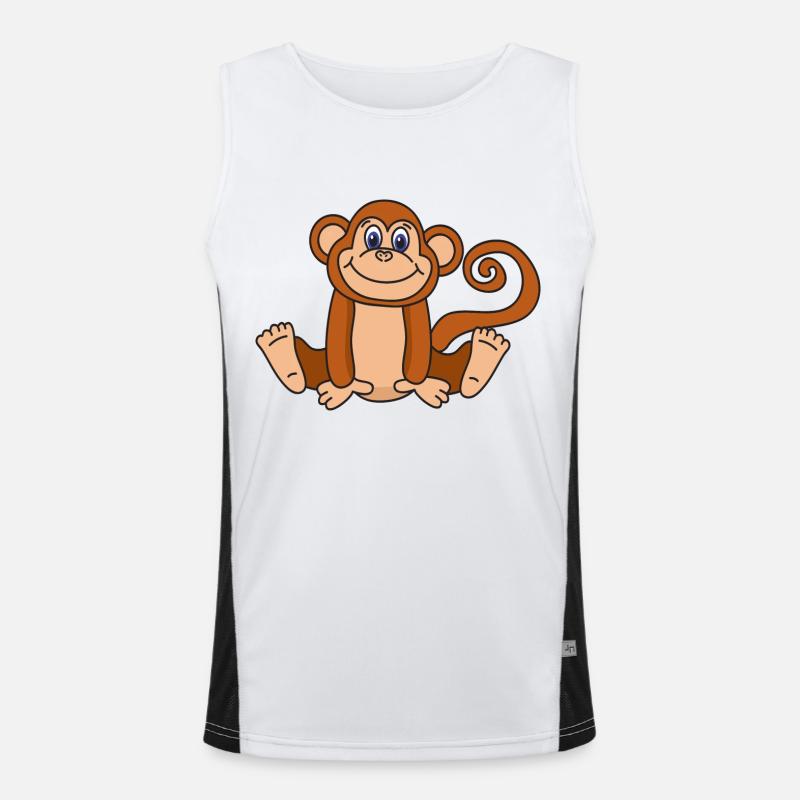 Affe Funktionelles Kontrast-Tank Top für Männer 