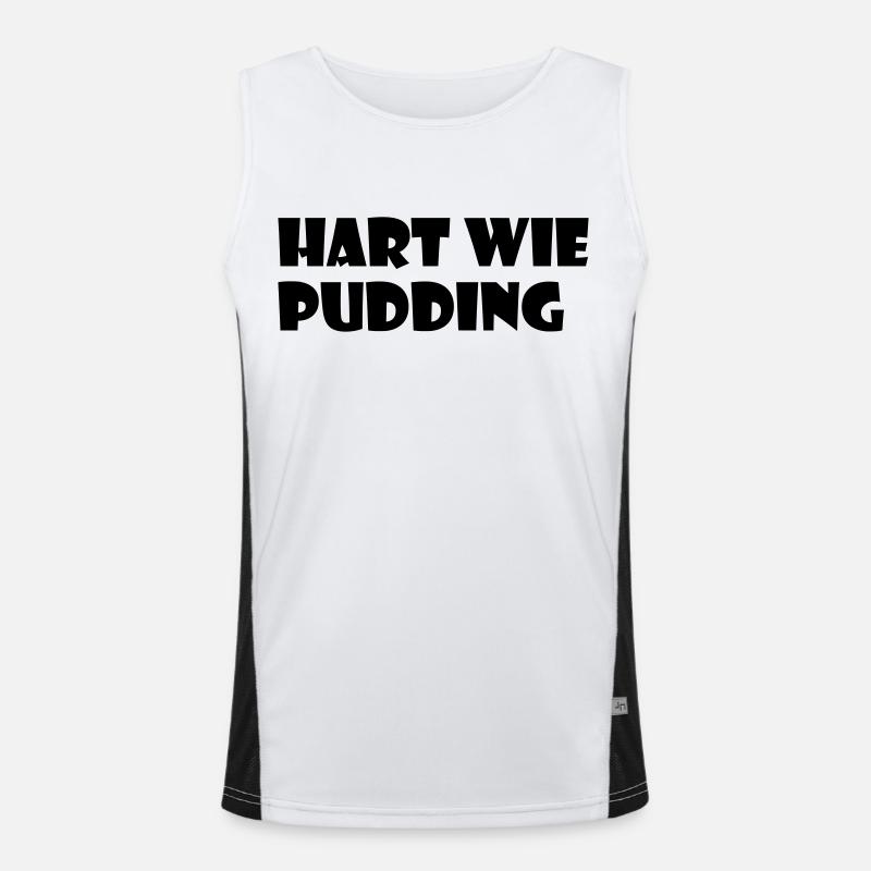 Hart wie Pudding Funktionelles Kontrast-Tank Top für Männer 
