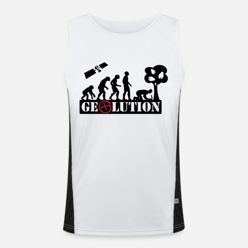 Geolution - 2color - 2O12 Funktionelles Kontrast-Tank Top für Männer 
