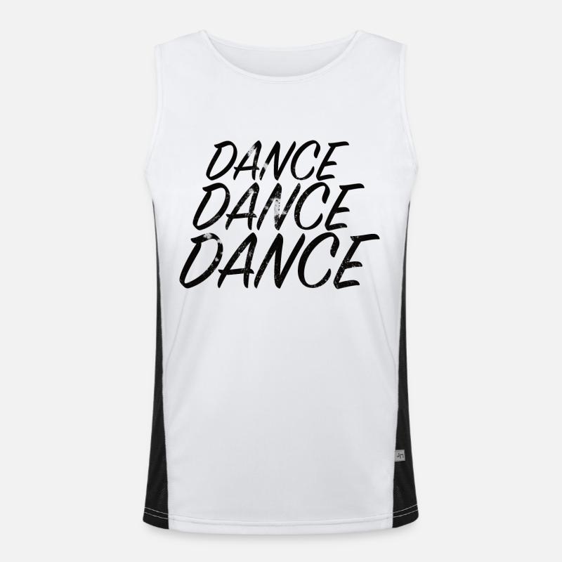 DANCE DANCE DANCE Funktionelles Kontrast-Tank Top für Männer 