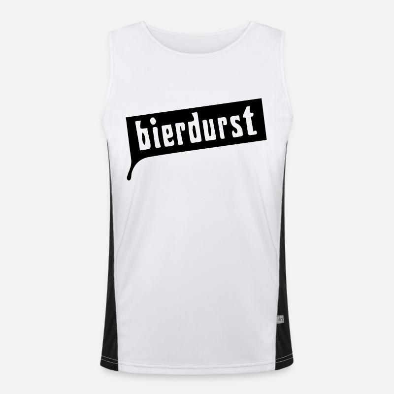 BIERDURST! Funktionelles Kontrast-Tank Top für Männer 