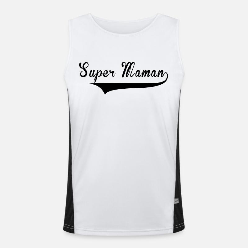 Supermaman Funktionelles Kontrast-Tank Top für Männer 