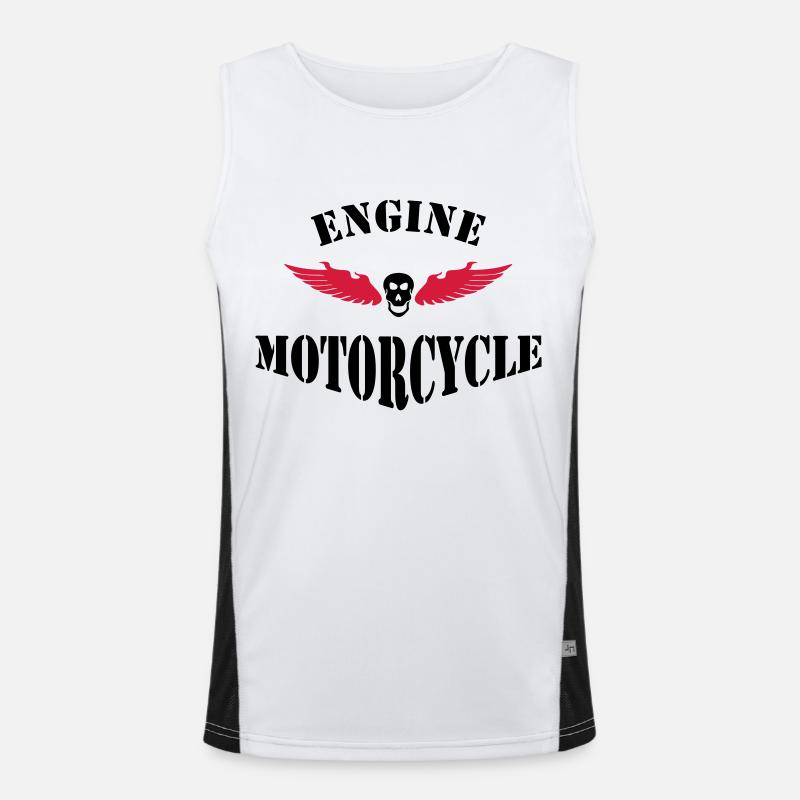 biker Débardeur respirant contrasté Homme 