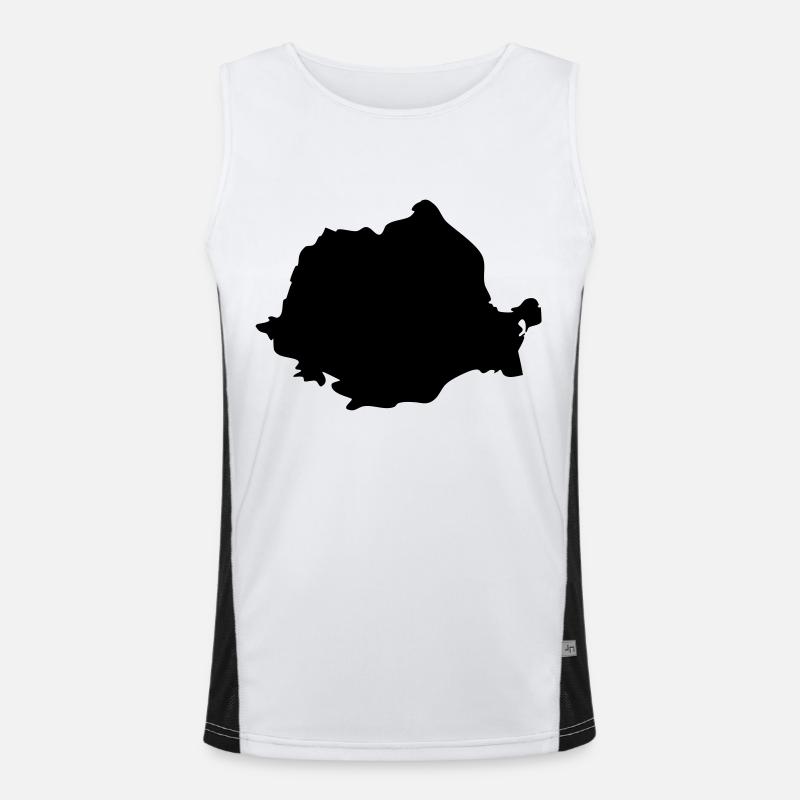Romania Men's Functional Contrast Tank Top 