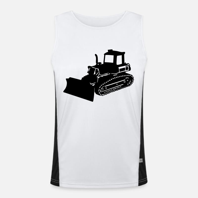 bulldozer dozer Men's Functional Contrast Tank Top 